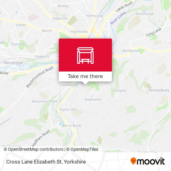 Cross Lane Elizabeth St map