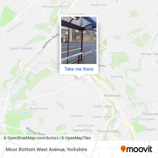 Moor Bottom West Avenue map