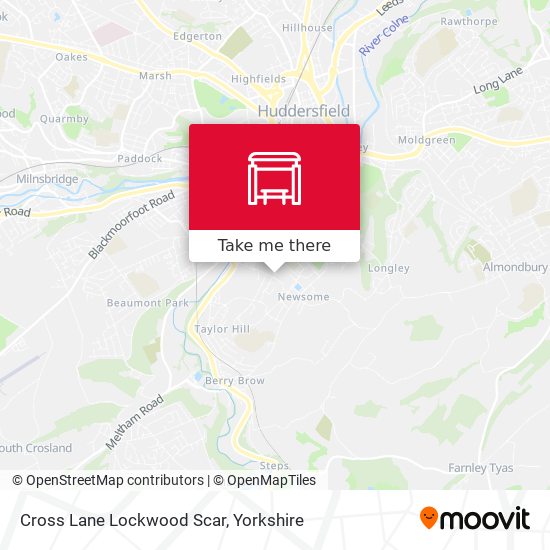 Cross Lane Lockwood Scar map