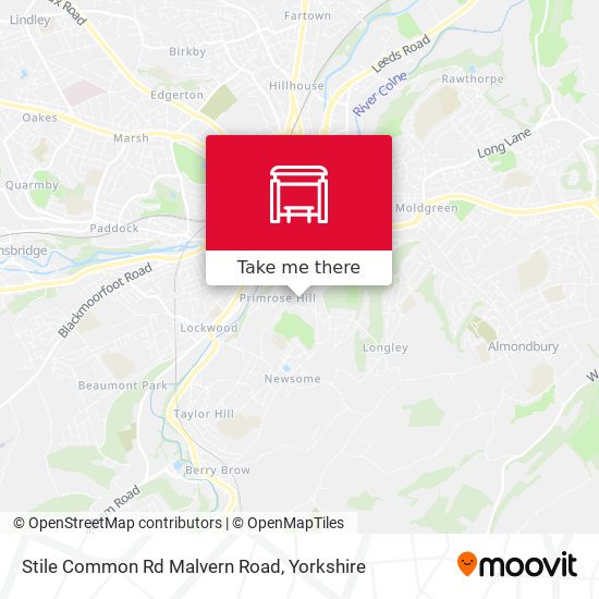 Stile Common Rd Malvern Road map