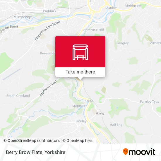 Berry Brow Flats map