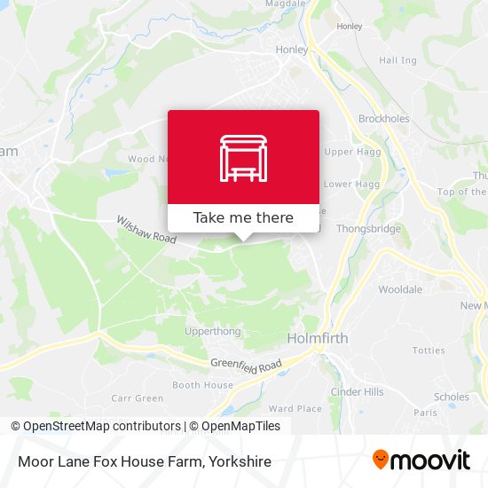 Moor Lane Fox House Farm map