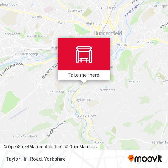Taylor Hill Road map