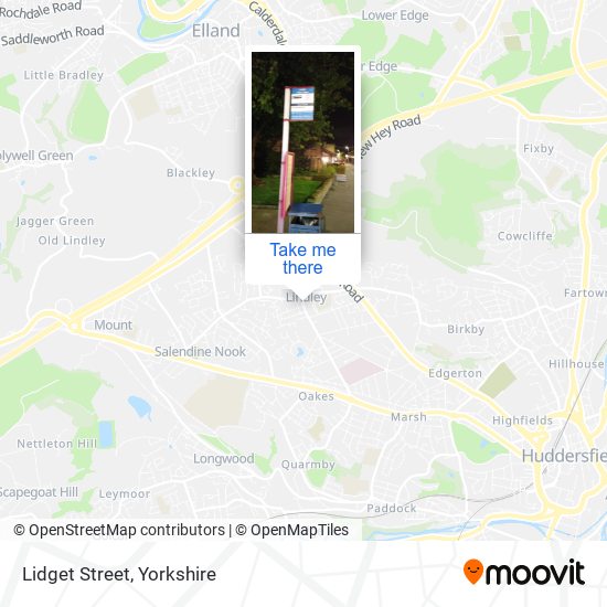 Lidget Street map