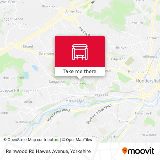 Reinwood Rd Hawes Avenue map