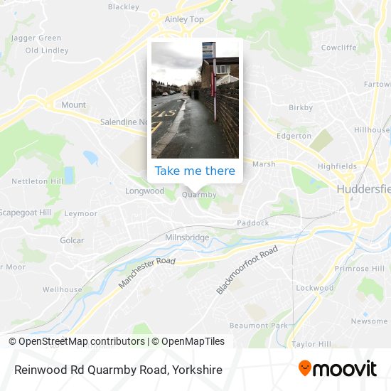 Reinwood Rd Quarmby Road map