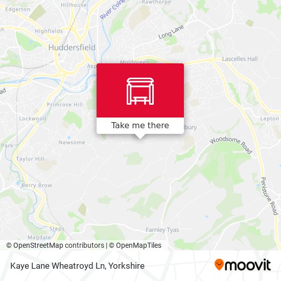 Kaye Lane Wheatroyd Ln map