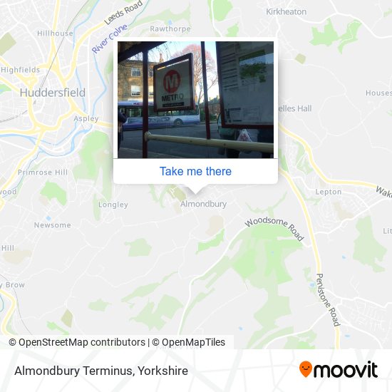 Almondbury Terminus map