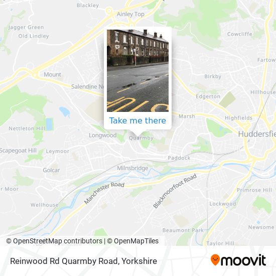 Reinwood Rd Quarmby Road map