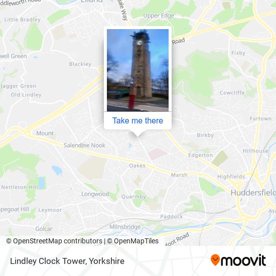 Lindley Clock Tower map
