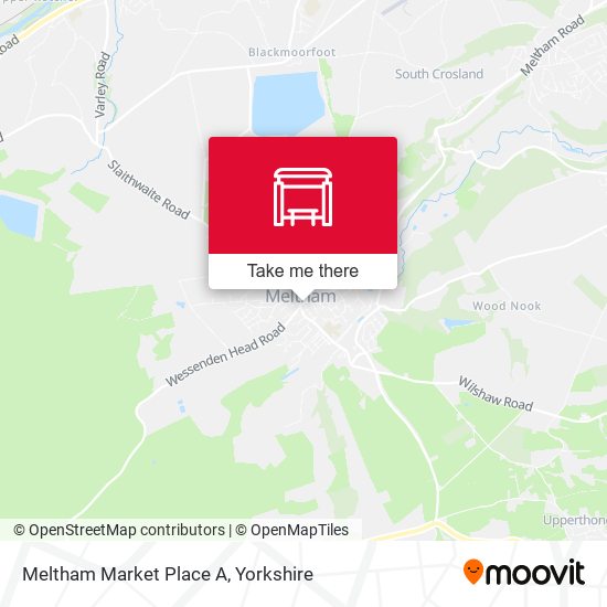 Meltham Market Place A map