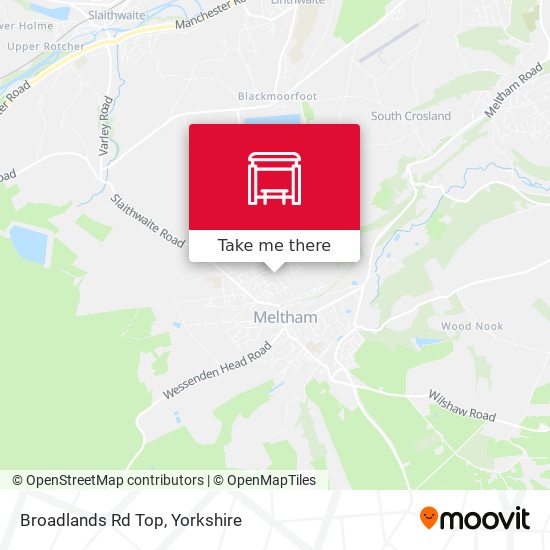 Broadlands Rd Top map