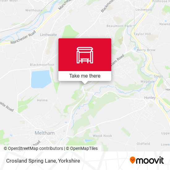 Crosland Spring Lane map