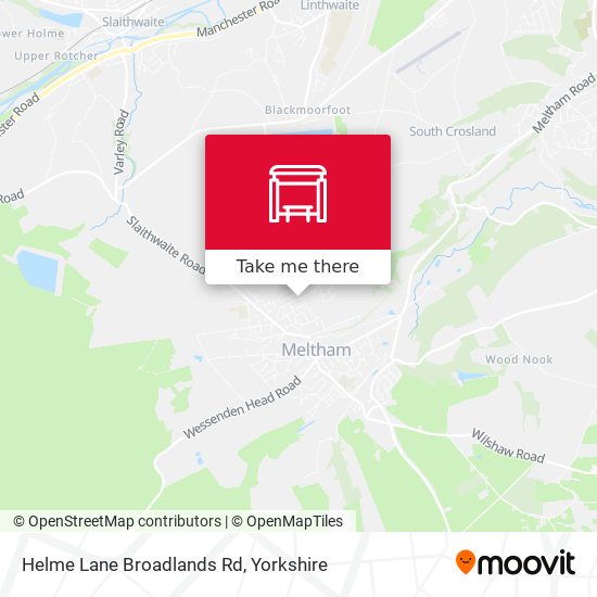 Helme Lane Broadlands Rd map