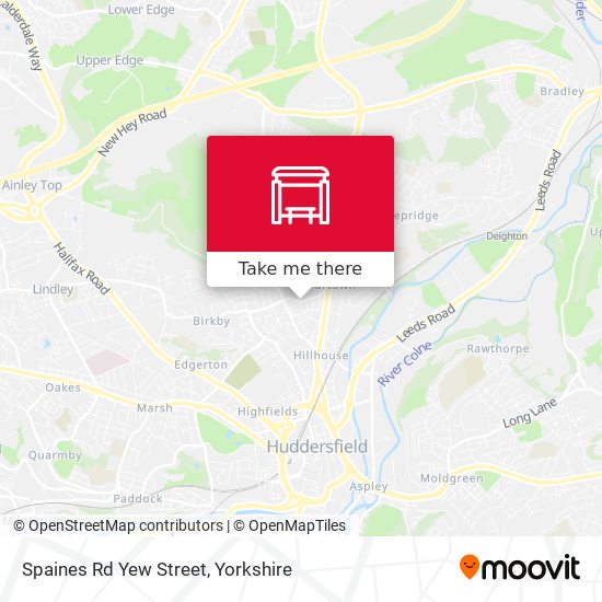 Spaines Rd Yew Street map