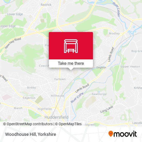 Woodhouse Hill map