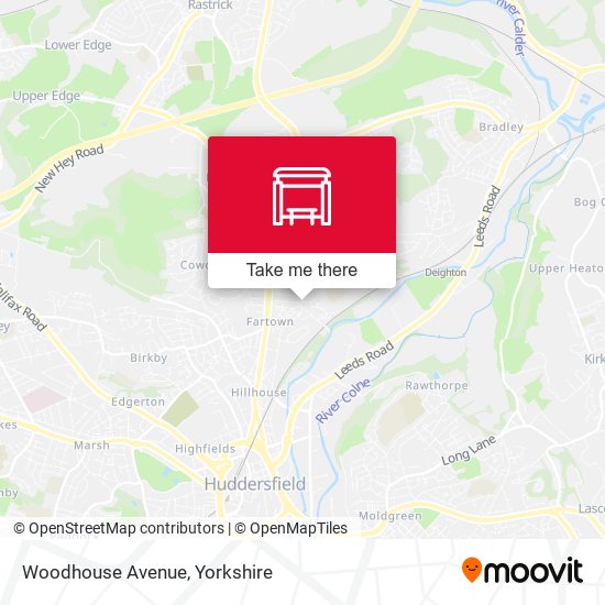 Woodhouse Avenue map
