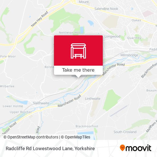 Radcliffe Rd Lowestwood Lane map