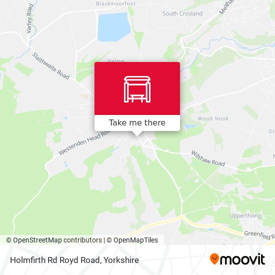 Holmfirth Rd Royd Road map