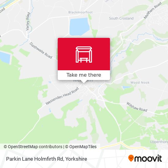 Parkin Lane Holmfirth Rd map
