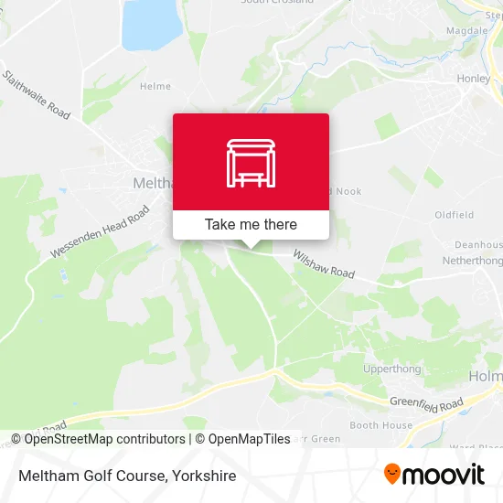 Meltham Golf Course map