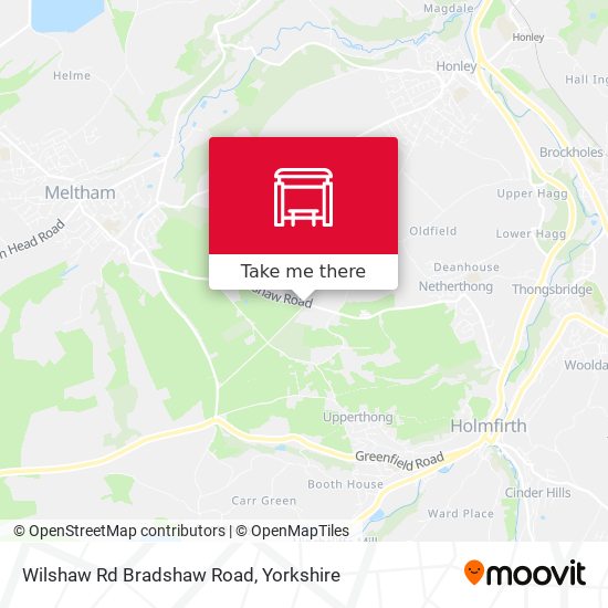 Wilshaw Rd Bradshaw Road map