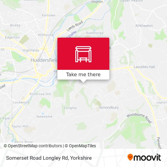 Somerset Road Longley Rd map