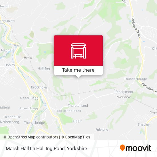 Marsh Hall Ln Hall Ing Road map