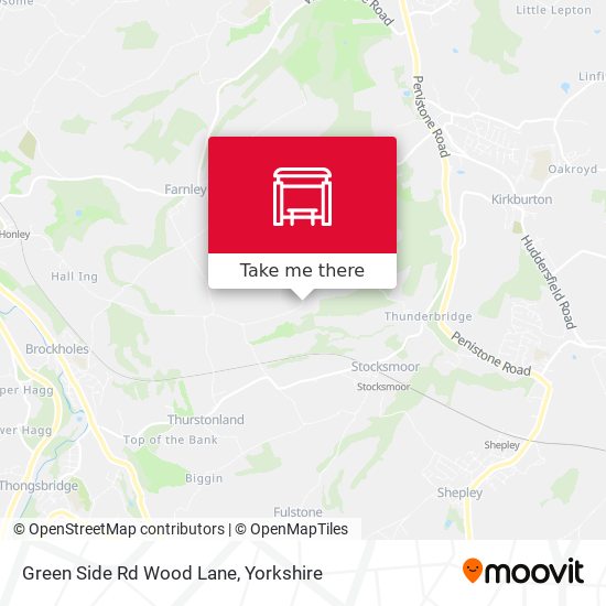 Green Side Rd Wood Lane map