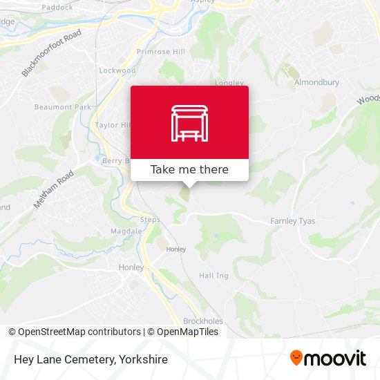 Hey Lane Cemetery map