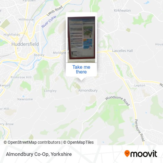 Almondbury Co-Op map