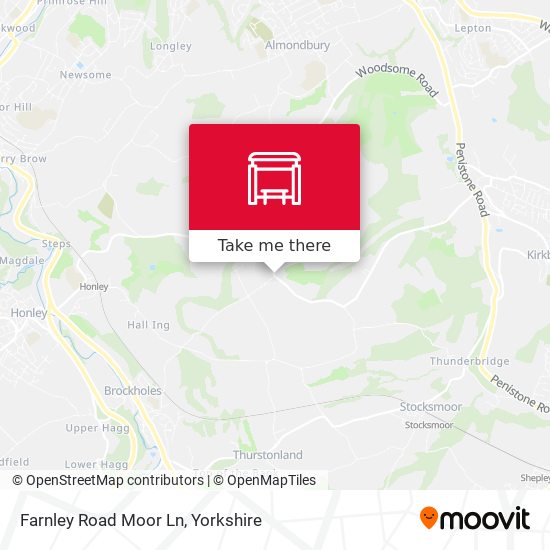 Farnley Road Moor Ln map