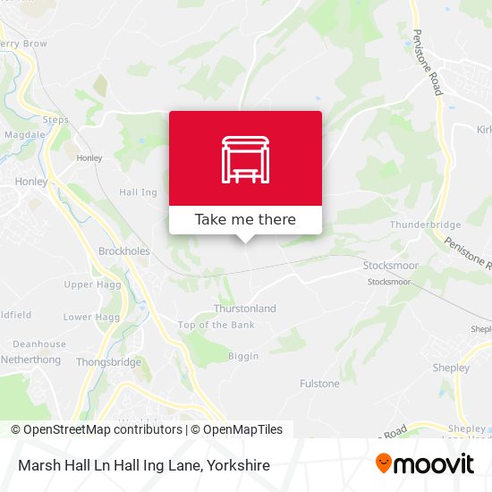 Marsh Hall Ln Hall Ing Lane map
