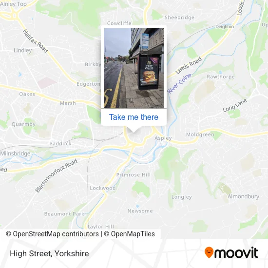 High Street map