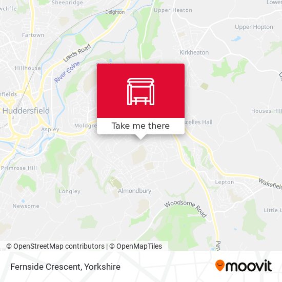 Fernside Crescent map