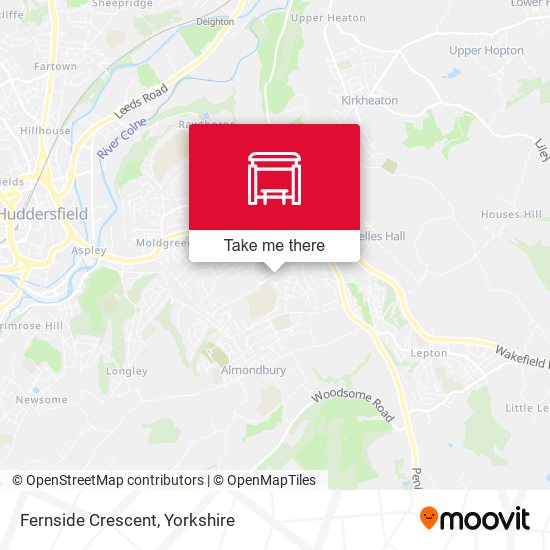 Fernside Crescent map