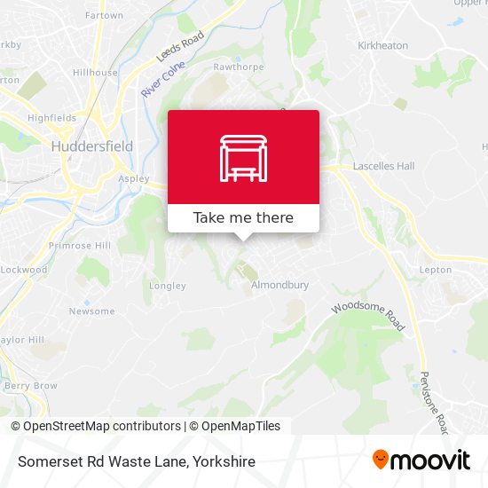 Somerset Rd Waste Lane map