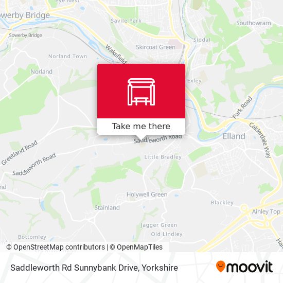 Saddleworth Rd Sunnybank Drive map