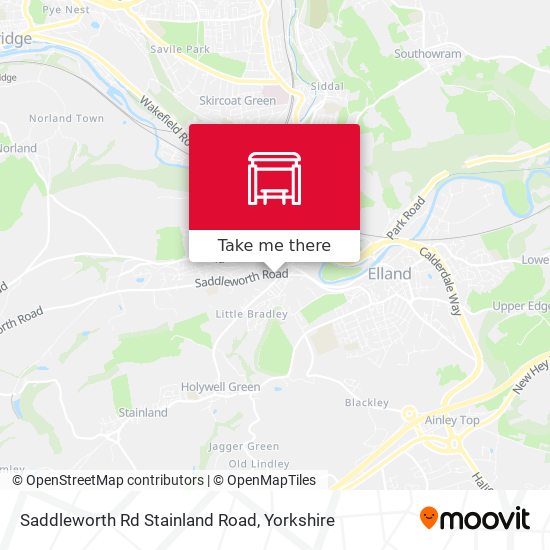 Saddleworth Rd Stainland Road map