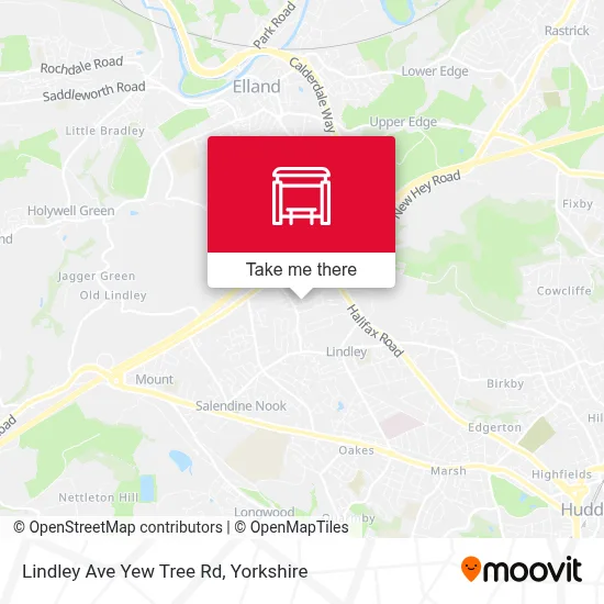 Lindley Ave Yew Tree Rd map