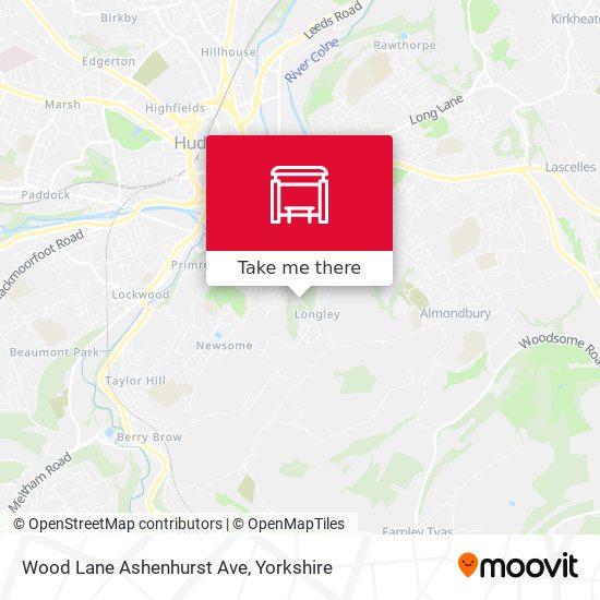 Wood Lane Ashenhurst Ave map