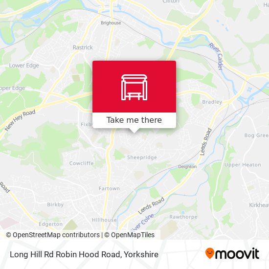 Long Hill Rd Robin Hood Road map