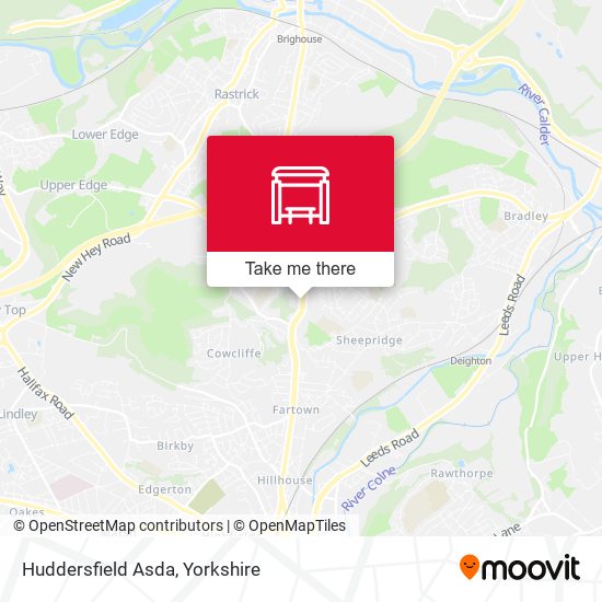 Huddersfield Asda map