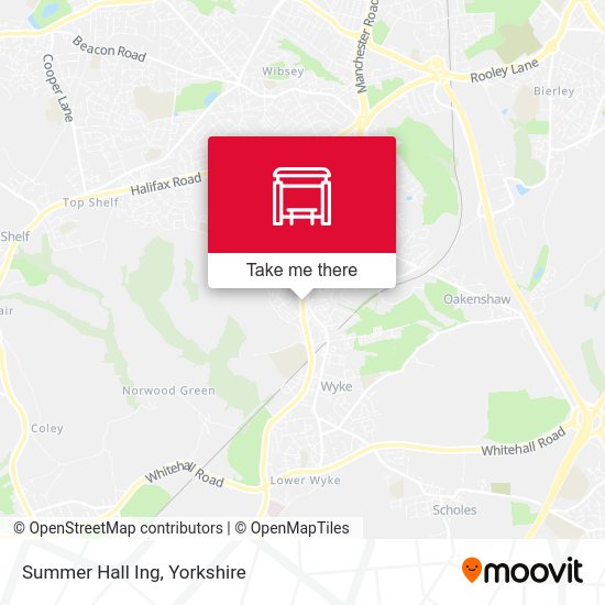How to get to Woodside Road Summer Hall Ing in Bradford by Bus or Train?