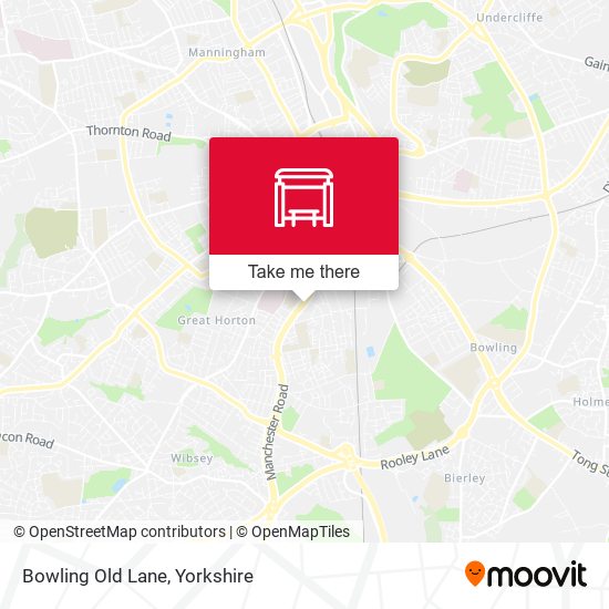 Bowling Old Lane map
