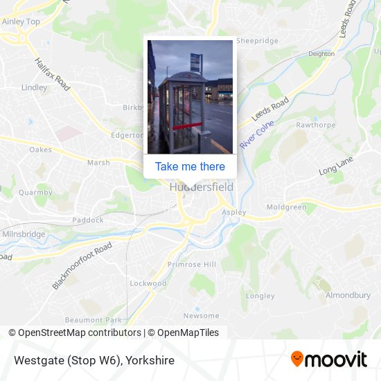 Westgate (Stop W6) map