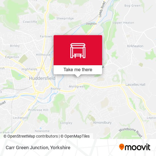 Carr Green Junction map