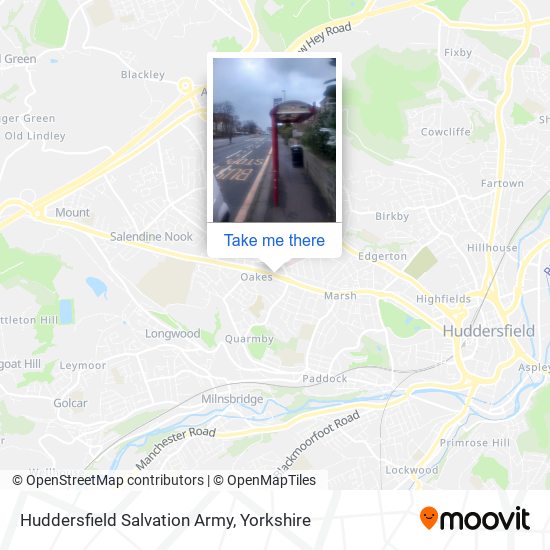 Huddersfield Salvation Army map