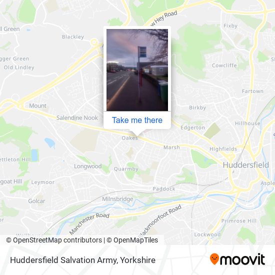 Huddersfield Salvation Army map