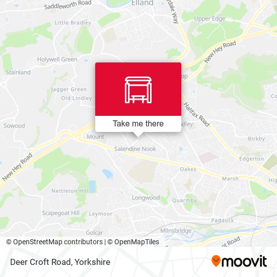 Deer Croft Road map